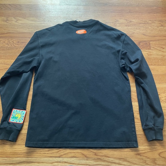 Nike Black 'Sunburst Air' Long Sleeve Graphic Rays Shirt - Picture 6 of 6